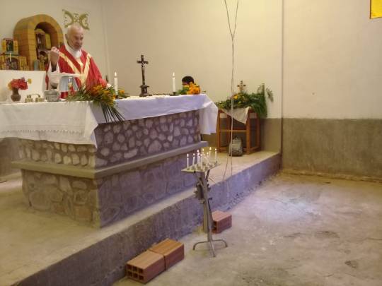 Palmweihe in der Kapelle von Casa Grande