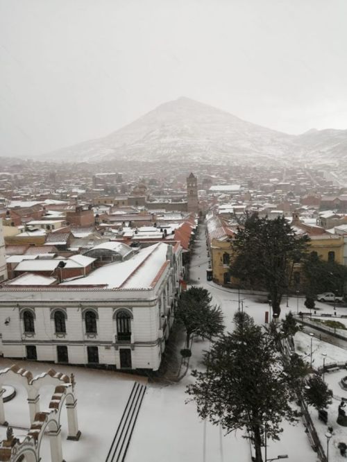 Es hat in Potosí geschneit